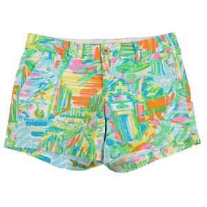Lilly Pulitzer Girl’s Mini Callahan Shorts Bright Green Size 12 Youth